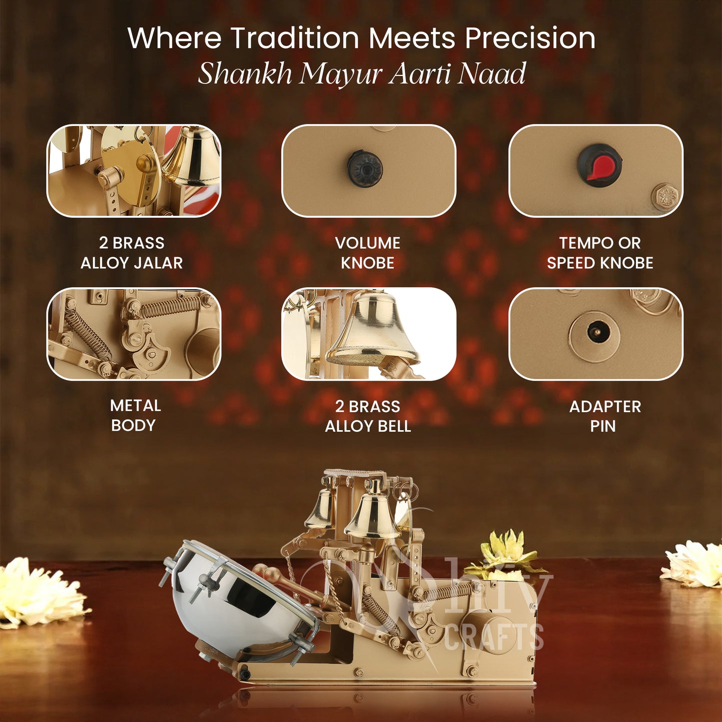 Aarti Machines, Aarti Jalar Machine, Mini Aarti Machine, Electric Jalar Machine, Shankh Naad, Shankh & Mayur Naad