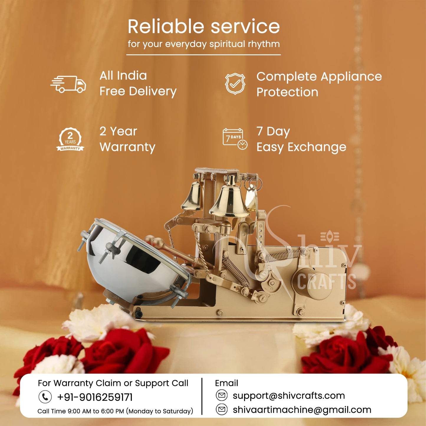 Aarti Machines, Aarti Jalar Machine, Mini Aarti Machine, Electric Jalar Machine, Shankh Naad, Shankh & Mayur Naad