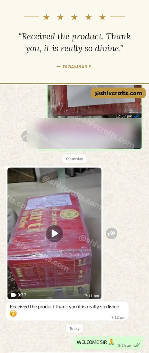 Digambar S. - "Received the product. Thank you, it is really so divine."