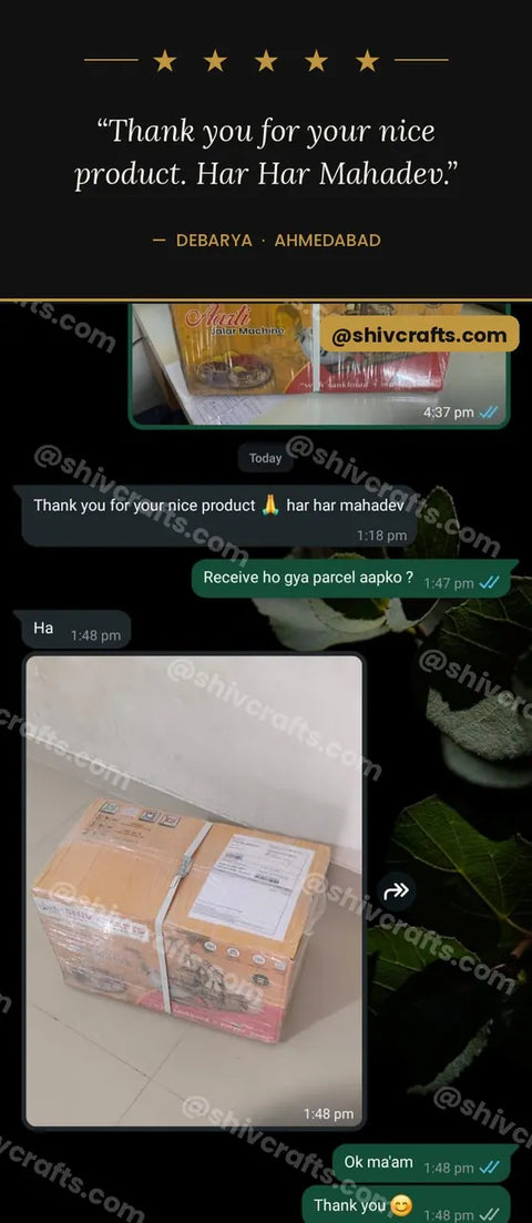 Debarya, Ahmedabad - "Thank you for your nice product. Har Har Mahadev."