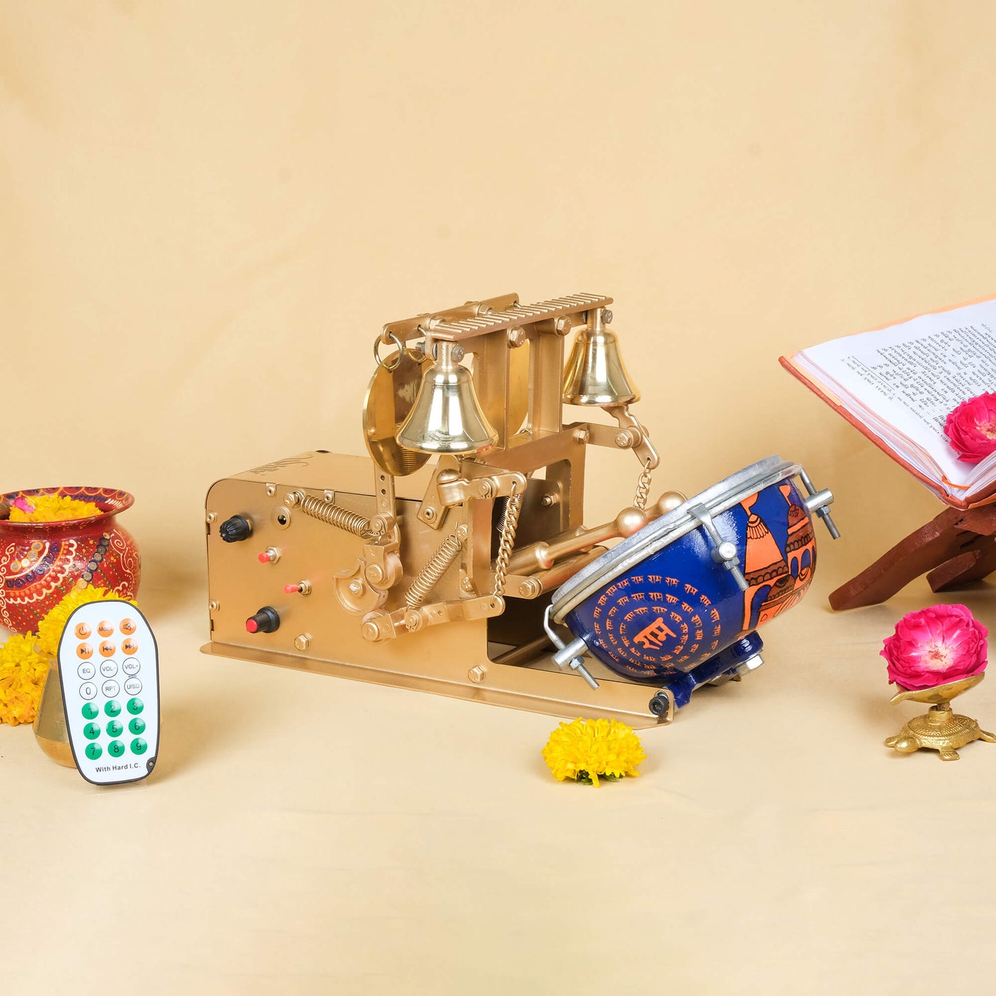 Hand Painted Ram Mandir - All in One