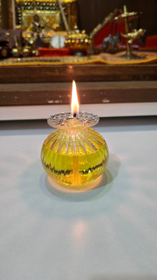 Premium Glass Modak Diya