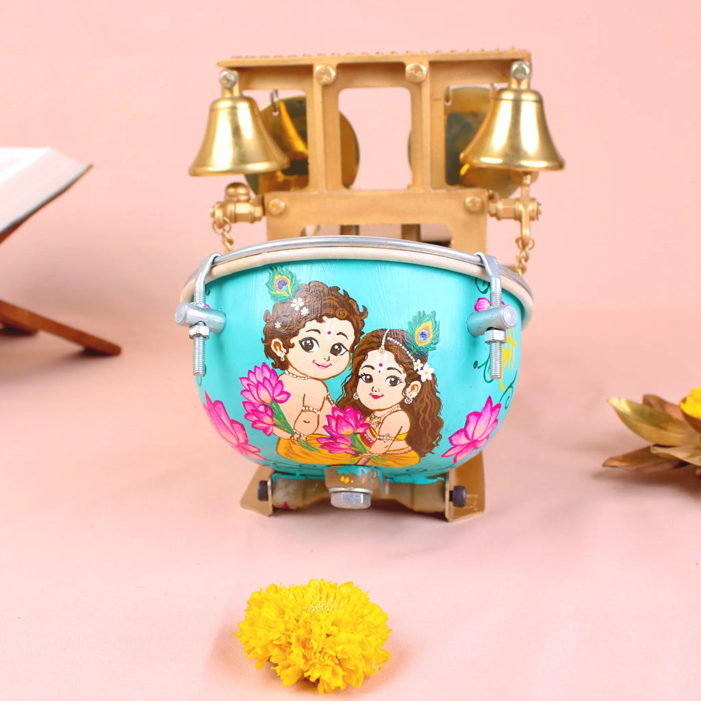 Hand Painted Radhe Krishna - Simple — view 1