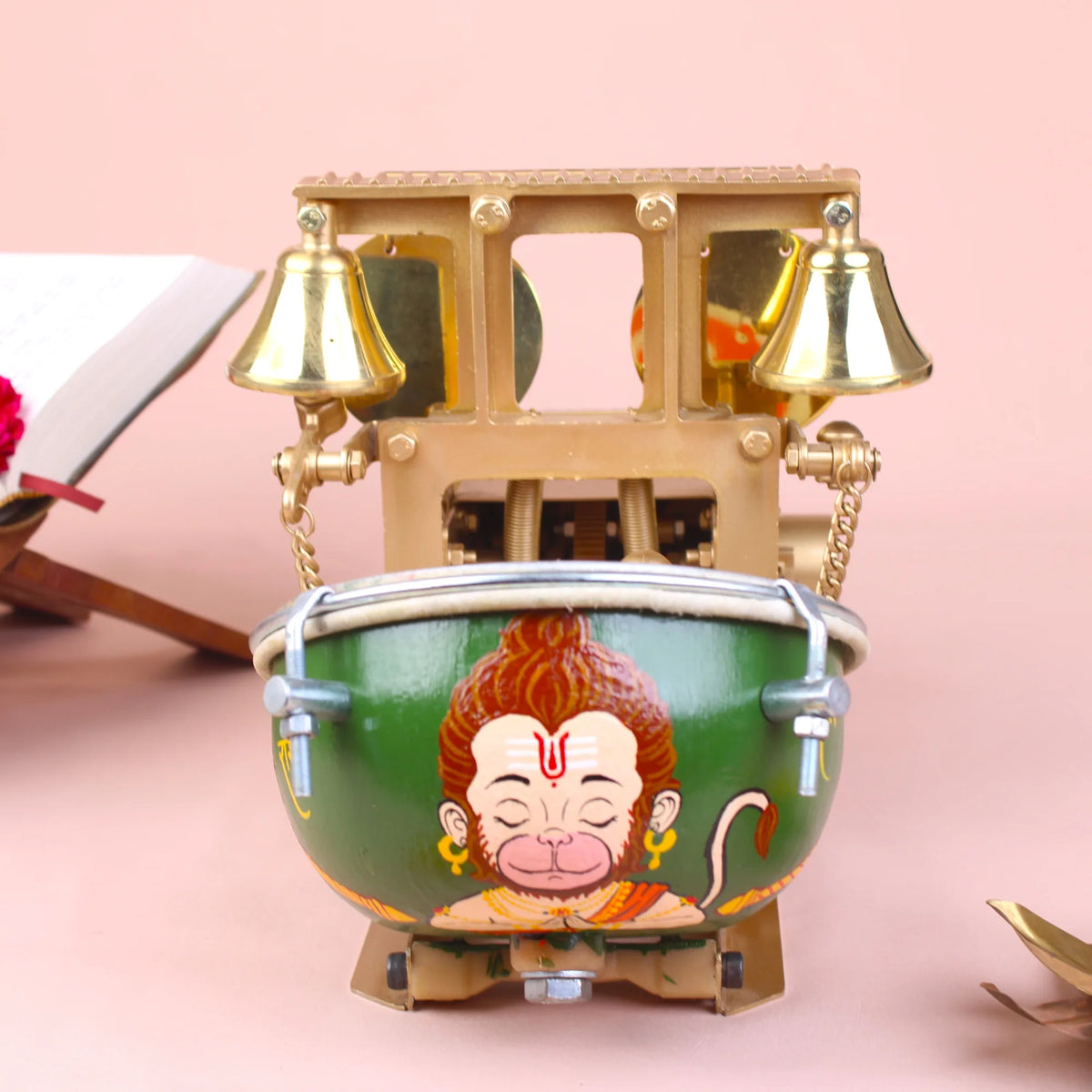 Hand Painted Hanuman - Shankh Naad