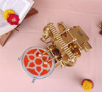 Hand Painted Ram Mandir - Shankh Naad — view 4