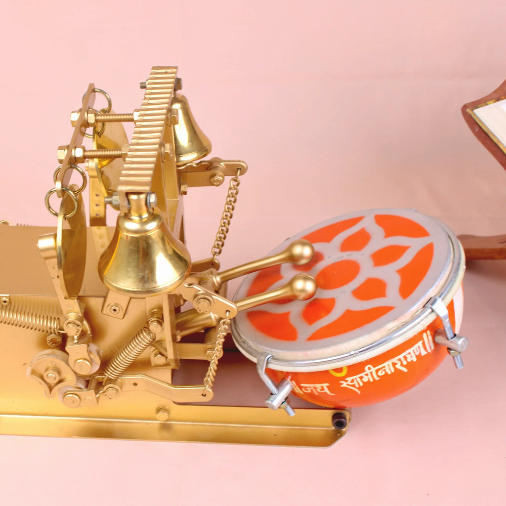 Hand Painted Swaminarayan - Shankh + Mayur Naad — view 6