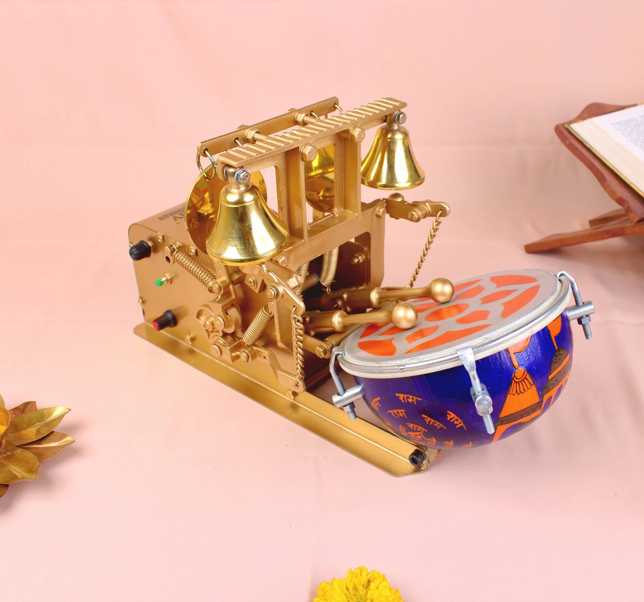 Hand Painted Ram Mandir - Mantra — view 2