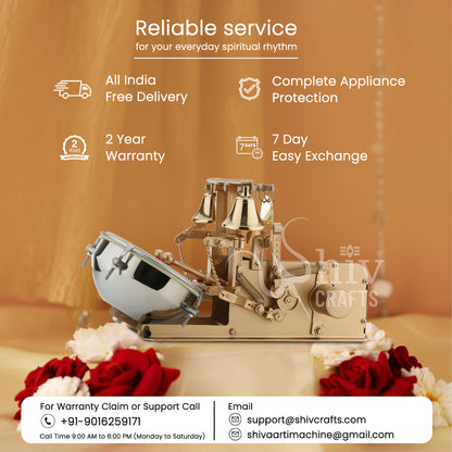 Aarti Machines, Aarti Jalar Machine, Mini Aarti Machine, Electric Jalar Machine, Shankh Naad, Shankh & Mayur Naad