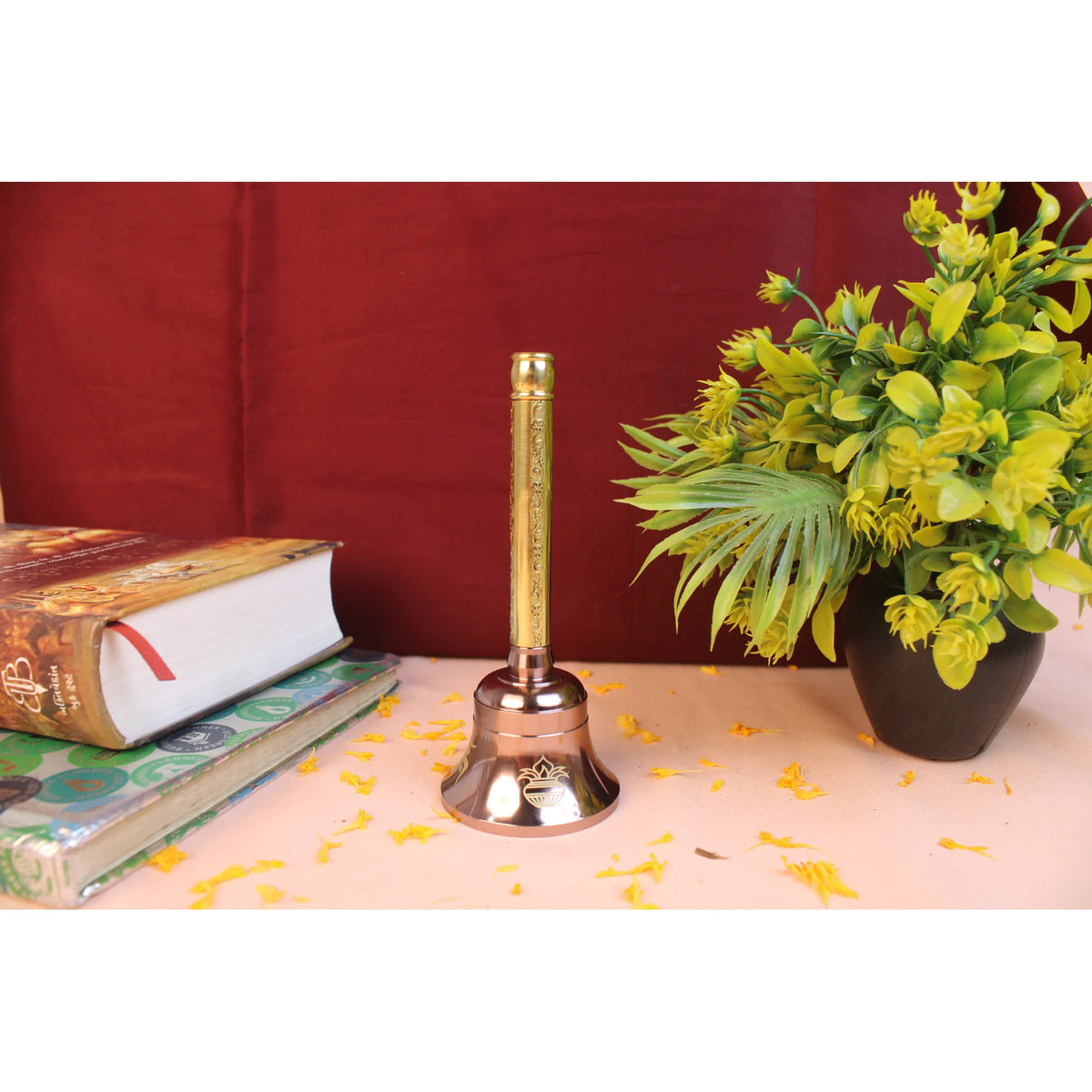 Premium Brass Bell BBM03 - Engraved Gold