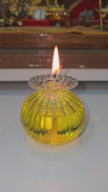 Premium Glass Modak Diya