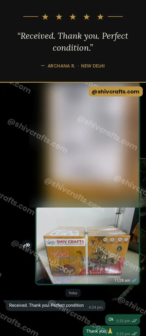 Archana R., New Delhi - "Received. Thank you. Perfect condition."